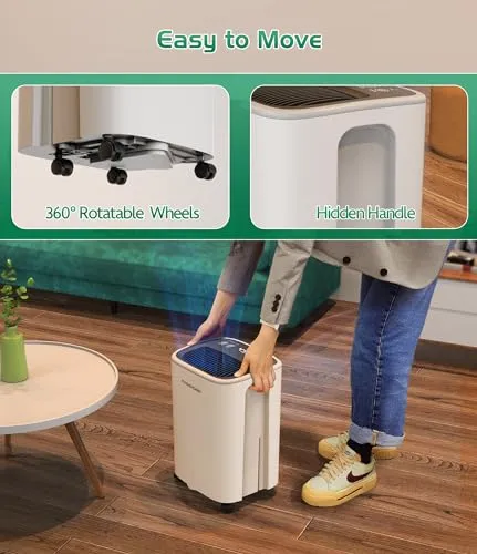 12L/Day Dehumidifier, FRESHDEW Dehumidifiers (New)