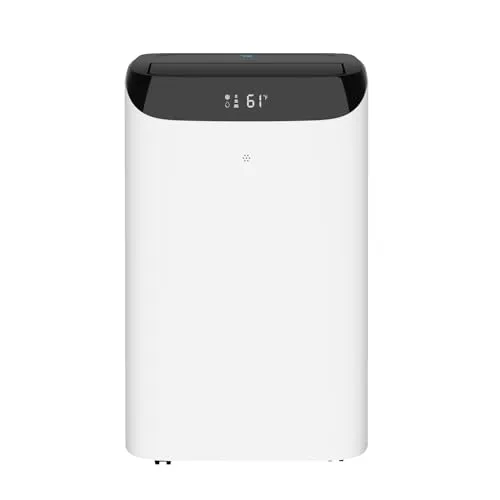 14,000 BTU Portable Air Conditioner Cools Up to 700 Sq.Ft, 3-IN-1 Quiet Portable AC Unit with Remote Control & Installation Kits for Large Room, Campervan, Office, Temporary Space