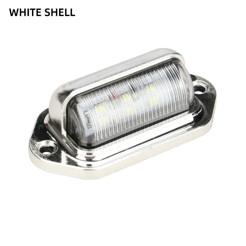 2PCS 6 SMD LED Side Marker Indicator Light For SUV Truck Trailer 24V Lorry Warning Taillight License Plate Light Clearance Lamp