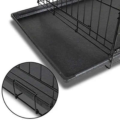 48" Portable Pet Dog Cage Collapsible Metal Crate Kennel