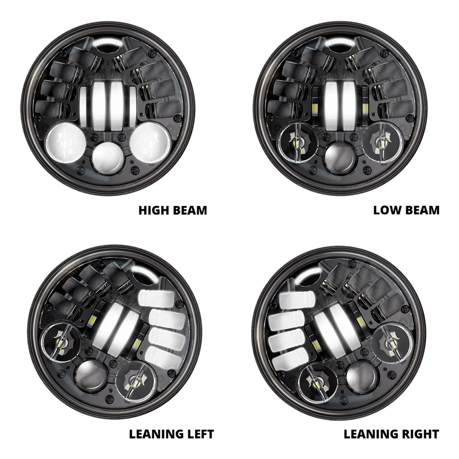 5.75″ LED JW Speaker Headlight Unit – Model 8690 Adaptive 2 - DOT/ECE - 0555101