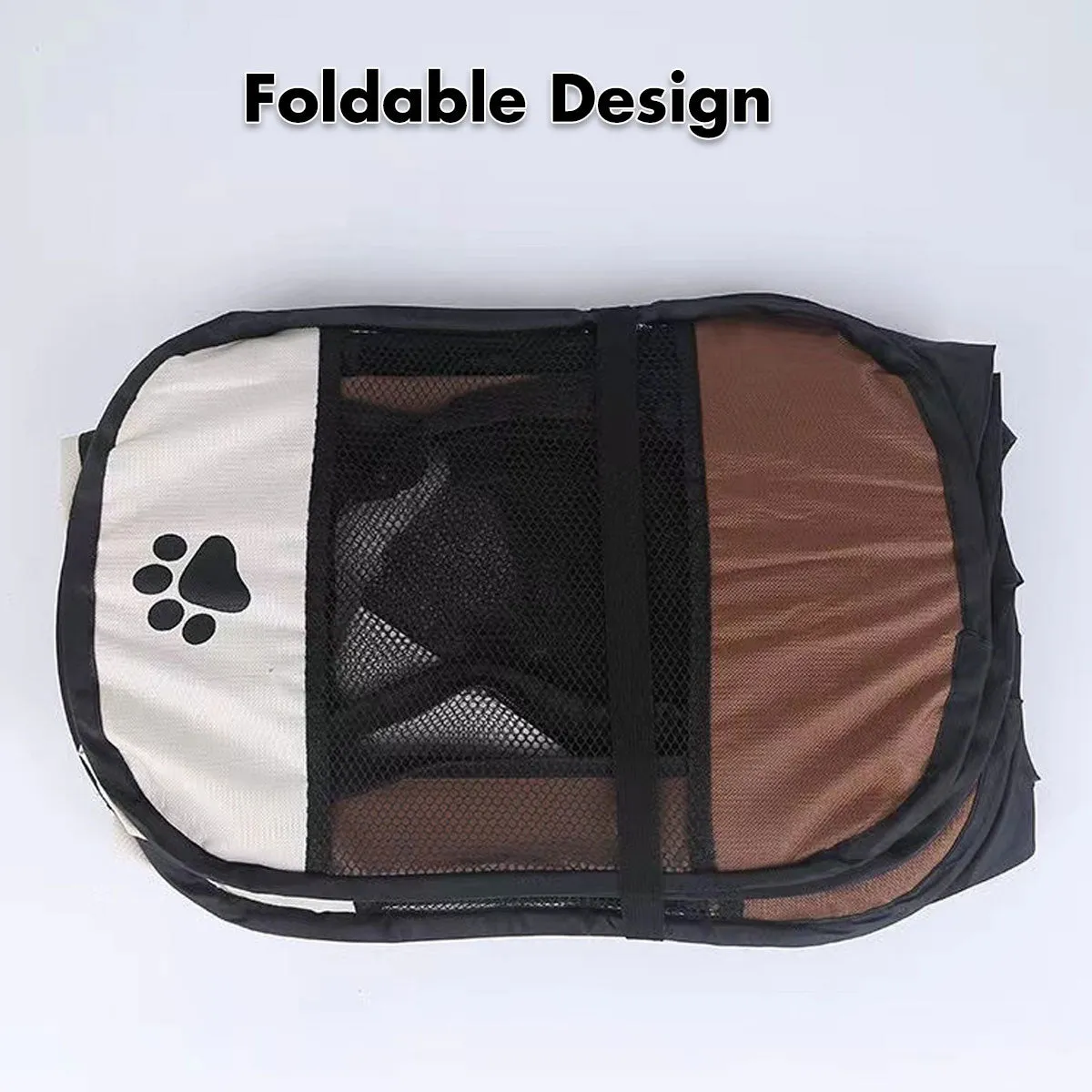 8 Panel Pet Dog Cat Crate Play Pen Bags Kennel Portable Tent Playpen Puppy Cage