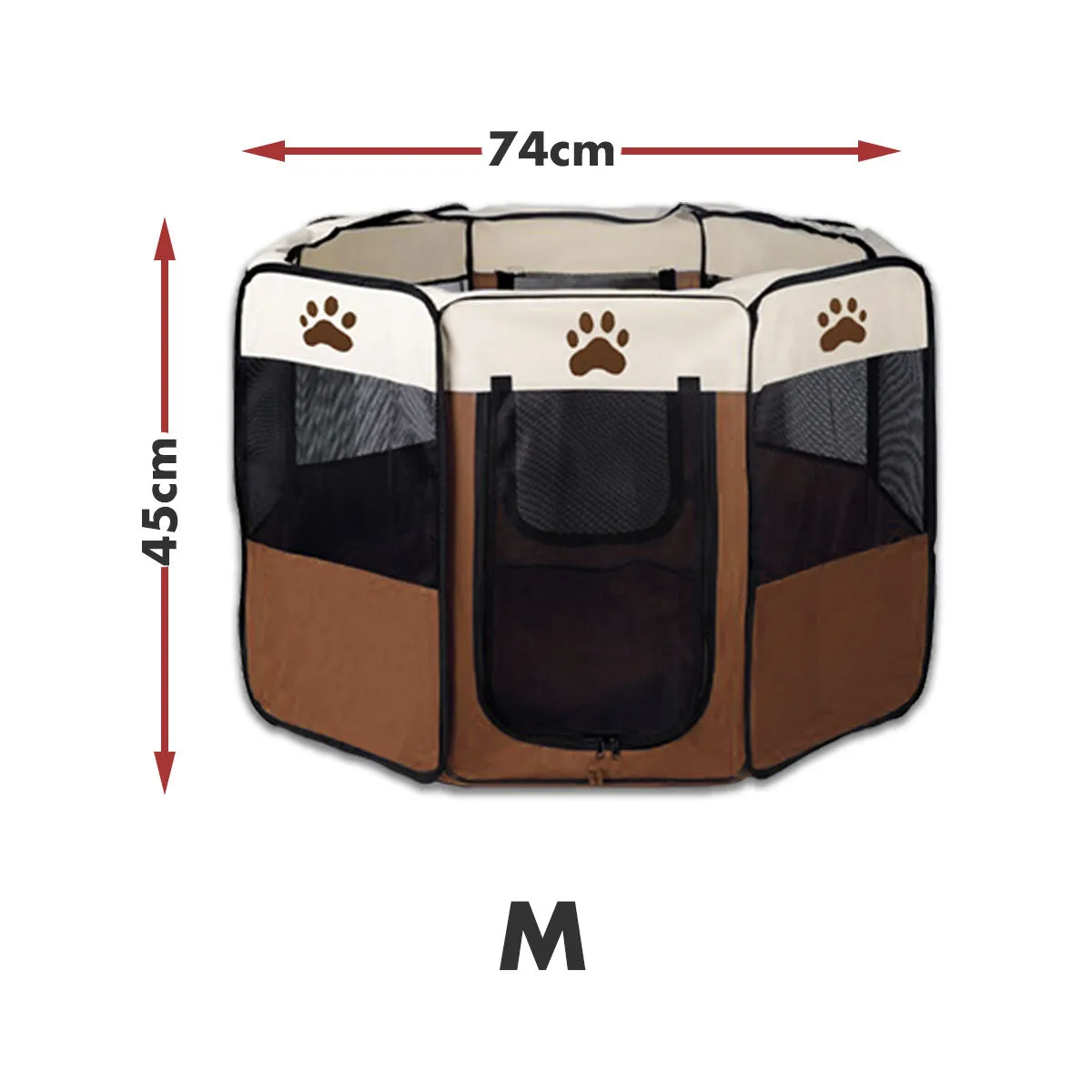 8 Panel Pet Dog Cat Crate Play Pen Bags Kennel Portable Tent Playpen Puppy Cage