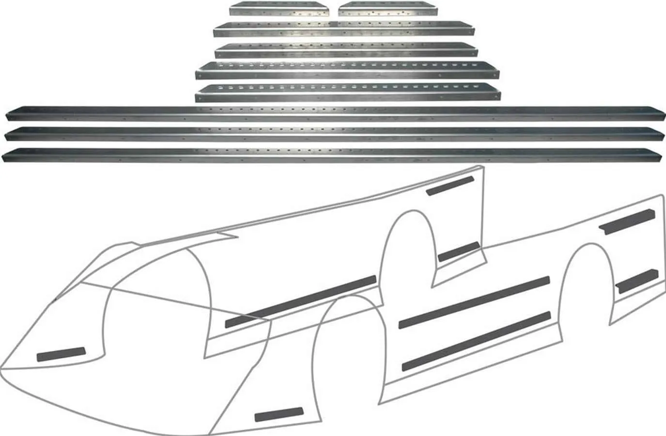 Allstar Performance Body Brace Kits ALL23105