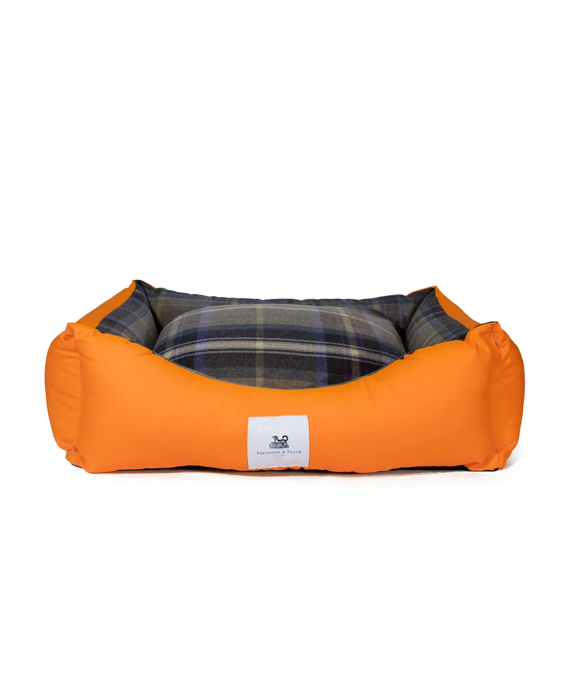 Amherst 2 in 1 Dog bed - Butterscotch Yellow with Blue Check