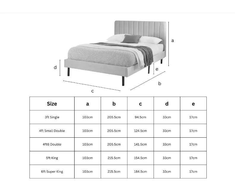 Aspire Rosella Velvet Upholstered Bed Frame