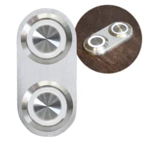 Auto-Loc Daytona Switch Panel - 2 x 2 in Oval - 2 Momentary Toggle - Indicator Lights - Polished