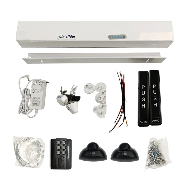 Automatic Sliding Door Tooth Belt Running System with Wireless Push Button, Remote Control Residential Slide Door Opener