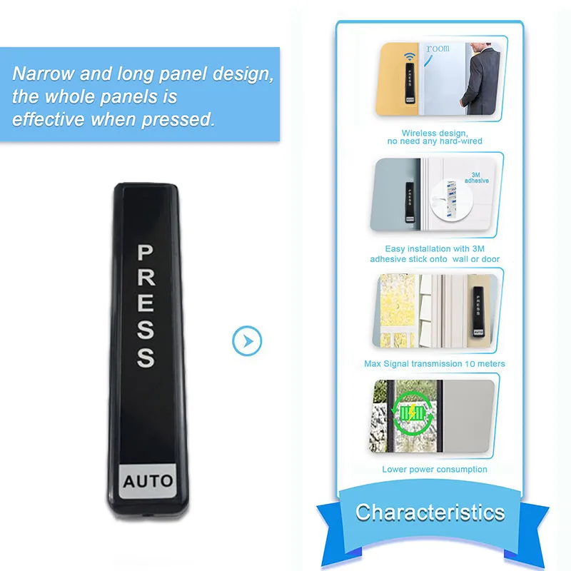 Automatic Sliding Door Tooth Belt Running System with Wireless Push Button, Remote Control Residential Slide Door Opener