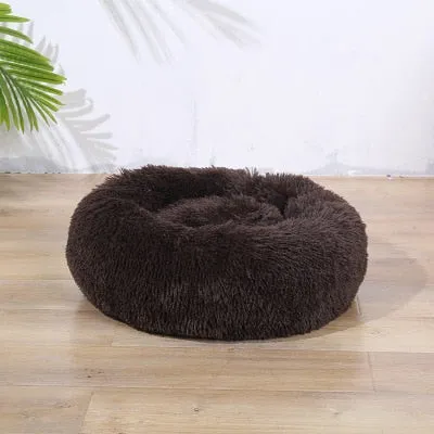Autumn and Winter Round Long-haired Pet Mat Suitable fo Cats and Dogs Sleeping Feel Warm and Comfortable During in Winter