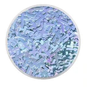 Baby Blue Iridescent UV Glitter Crosses / Crucifixes