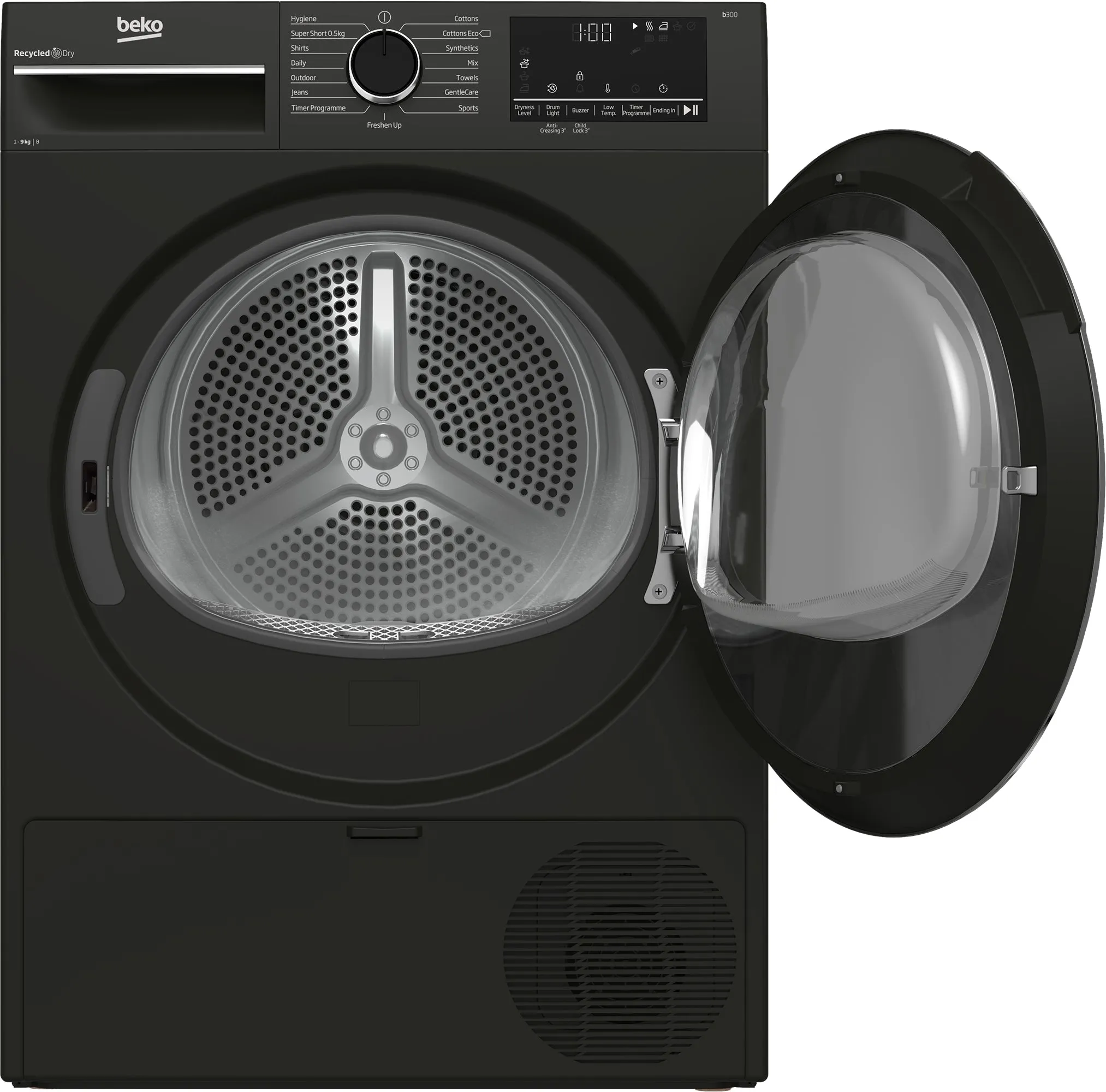 BEKO 9KG 1400RPM FREESTANDING WASHING MACHINE GRAPHITE | B3W5941IG