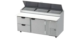Beverage Air DPD72HC-2 Pizza Prep Refrigerator 72"