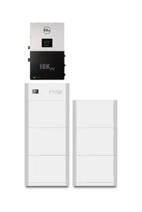 BigBattery | ETHOS Battery EG4-18Kpv Bundle - Indoor & Outdoor Energy System | 12kW Output Total w/ 10.2kWh to 30.7kWh [BNDL-B0004]