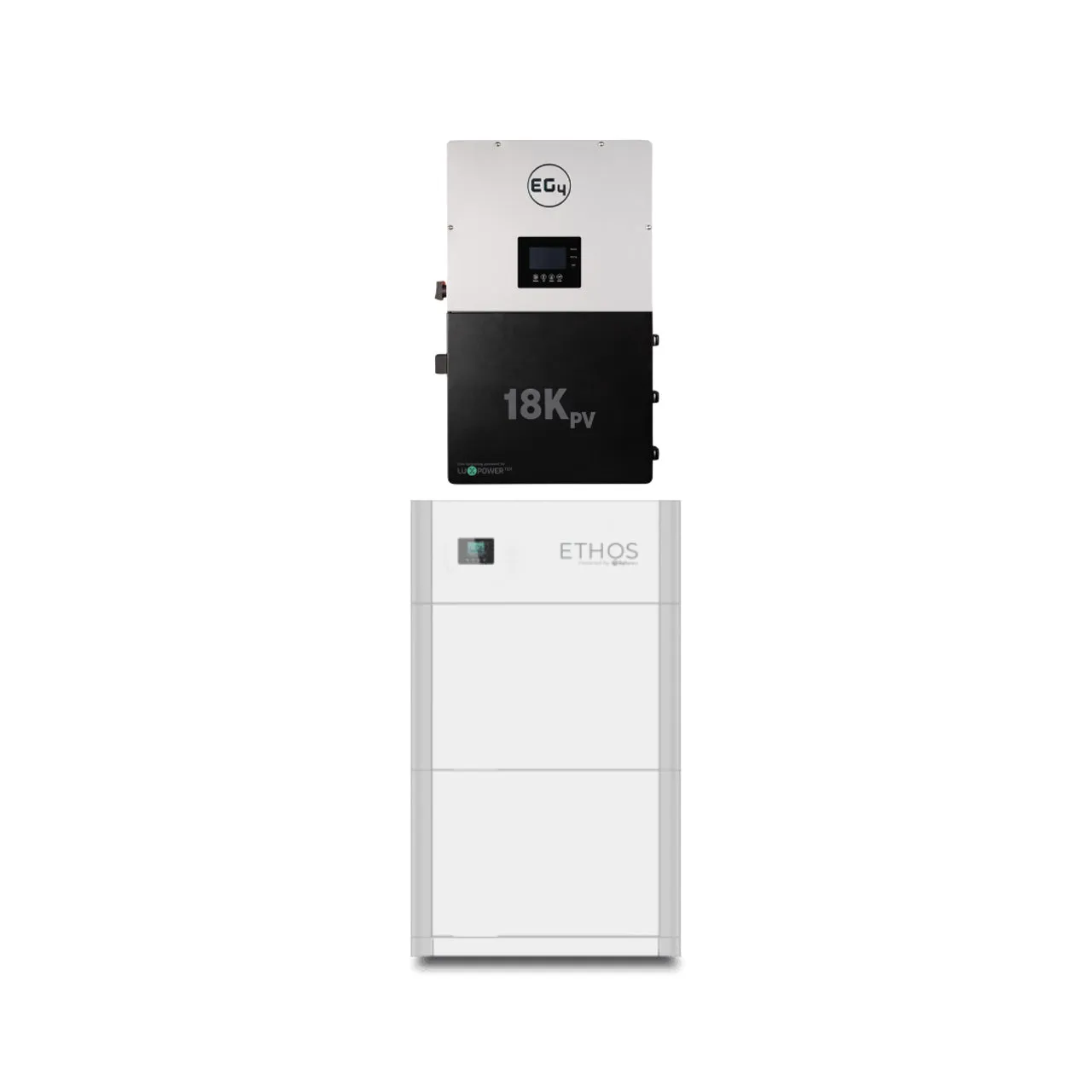 BigBattery | ETHOS Battery EG4-18Kpv Bundle - Indoor & Outdoor Energy System | 12kW Output Total w/ 10.2kWh to 30.7kWh [BNDL-B0004]