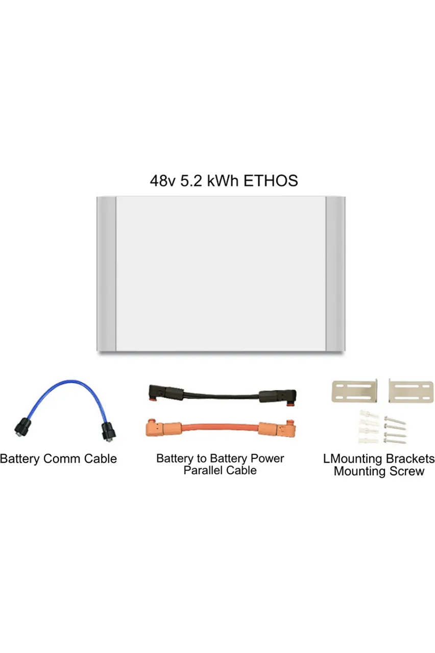 BigBattery | ETHOS Battery EG4-18Kpv Bundle - Outdoor Energy System | 24kW Output Total w/ 20.4kWh to 61.4kWh [BNDL-B0005]
