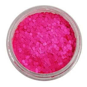 Bright Pink Chunky Glitter (UV Glitter Mini Hexagons) - Shocking Pink