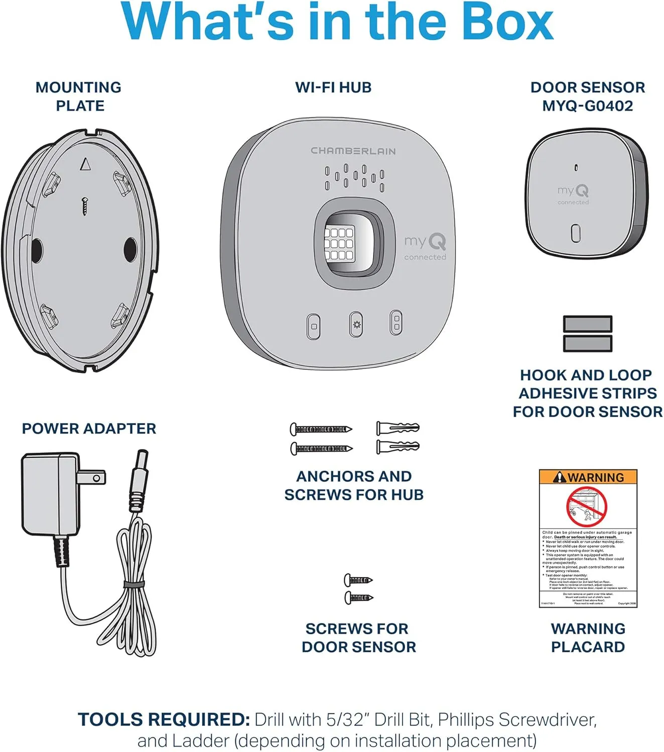 Chamberlain myQ-G0401 Wi-Fi Garage Door Opener Control - Smartphone Access Anywhere