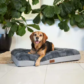 Cloud Comfort Dog Bed - Charcoal & Grey
