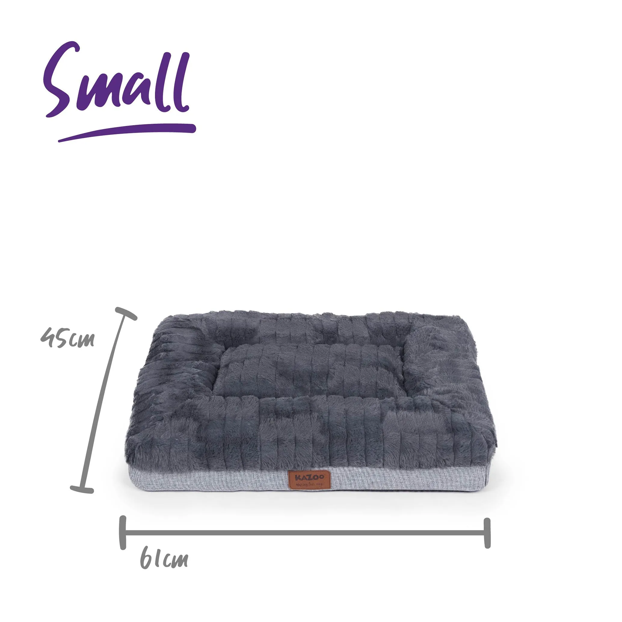 Cloud Comfort Dog Bed - Charcoal & Grey