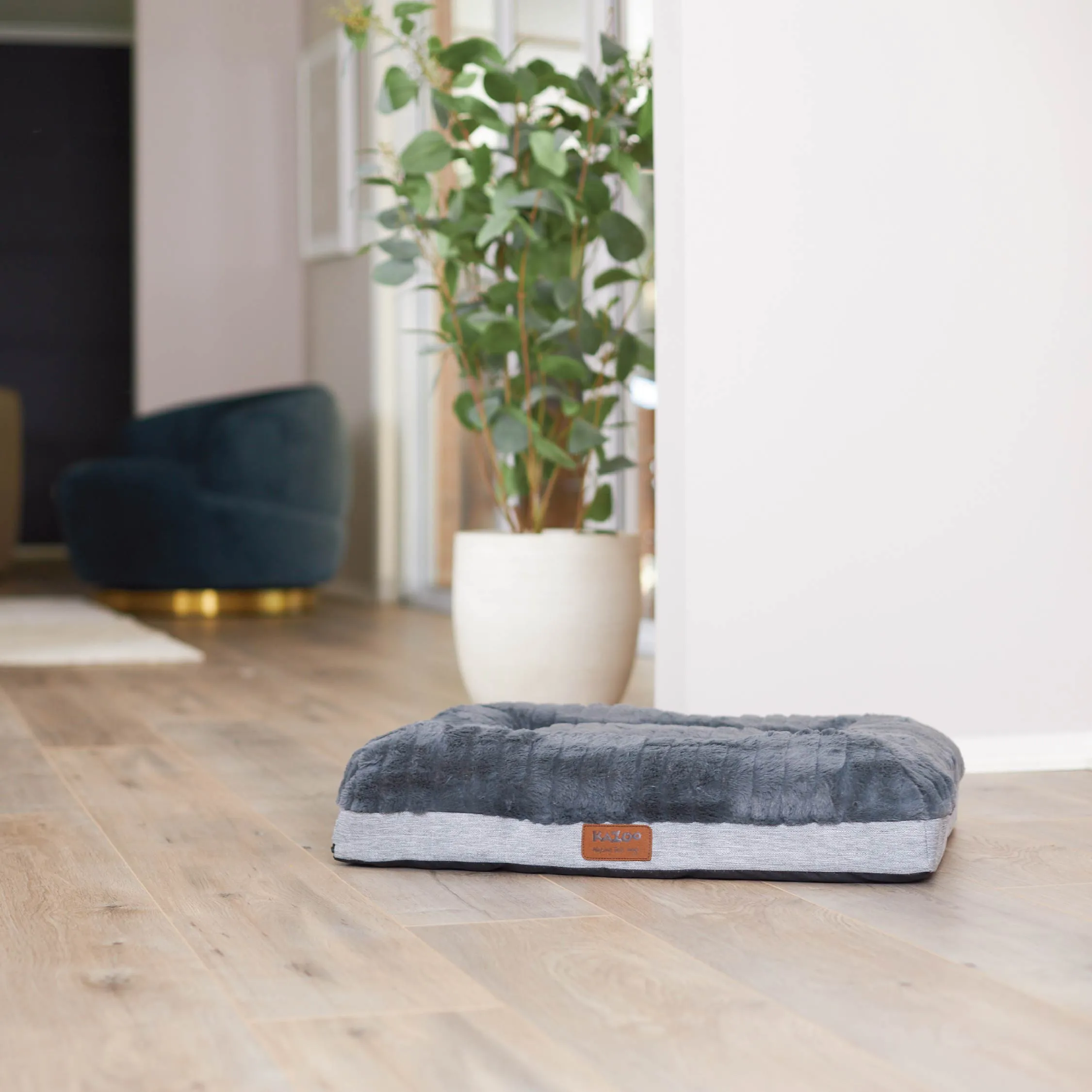 Cloud Comfort Dog Bed - Charcoal & Grey