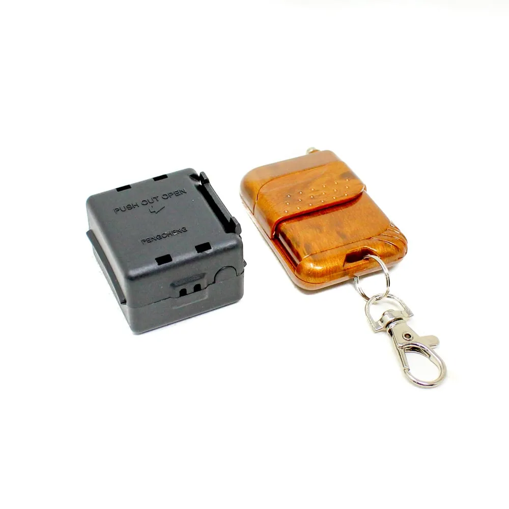 [Combo 8] 433MHz 12V Relay Wireless RF Control Switch with 1CH One Button Brown Remote Transmitter