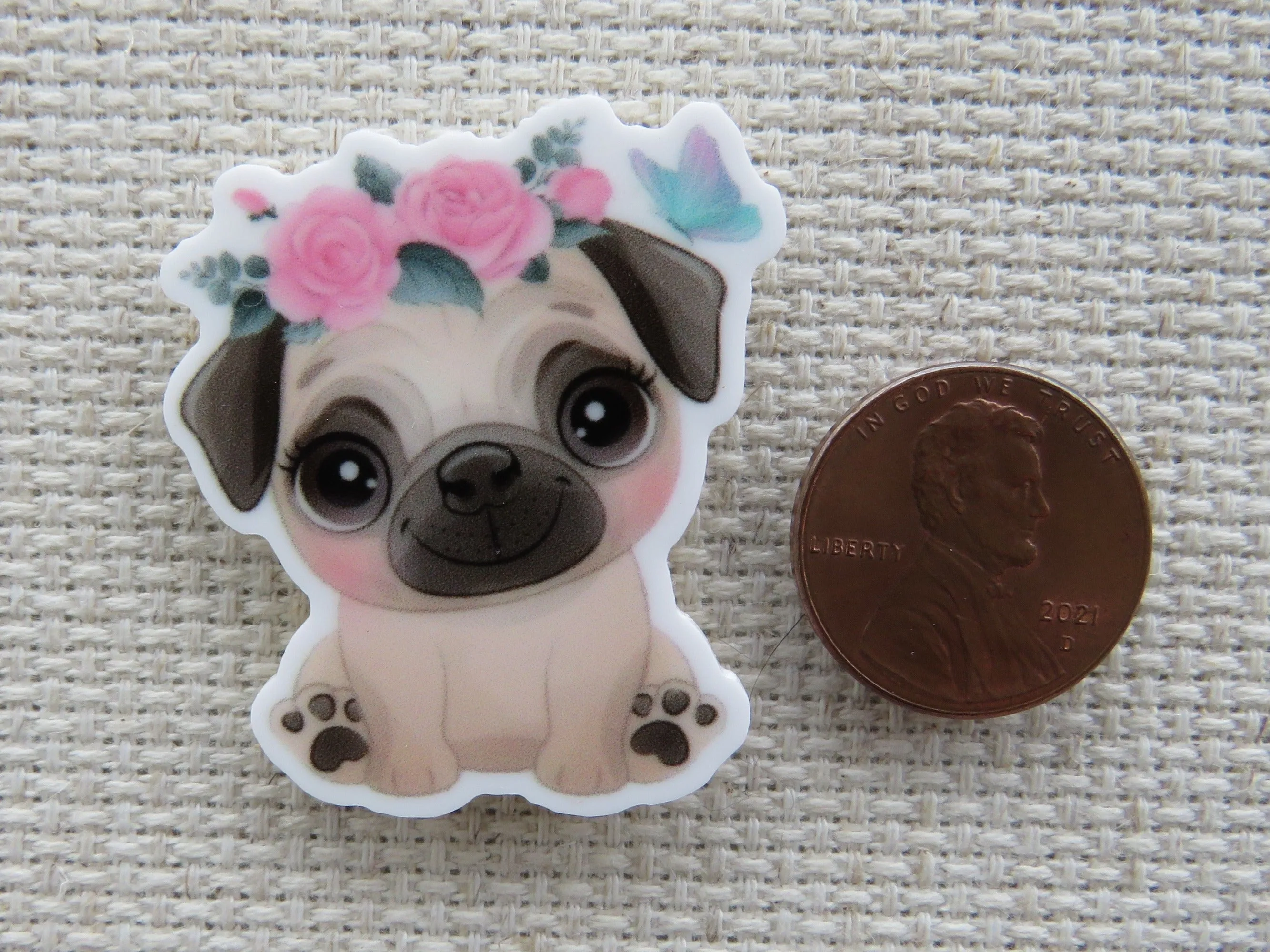 Cute Puppy Dog Needle Minder, Cover Minder, Magnet