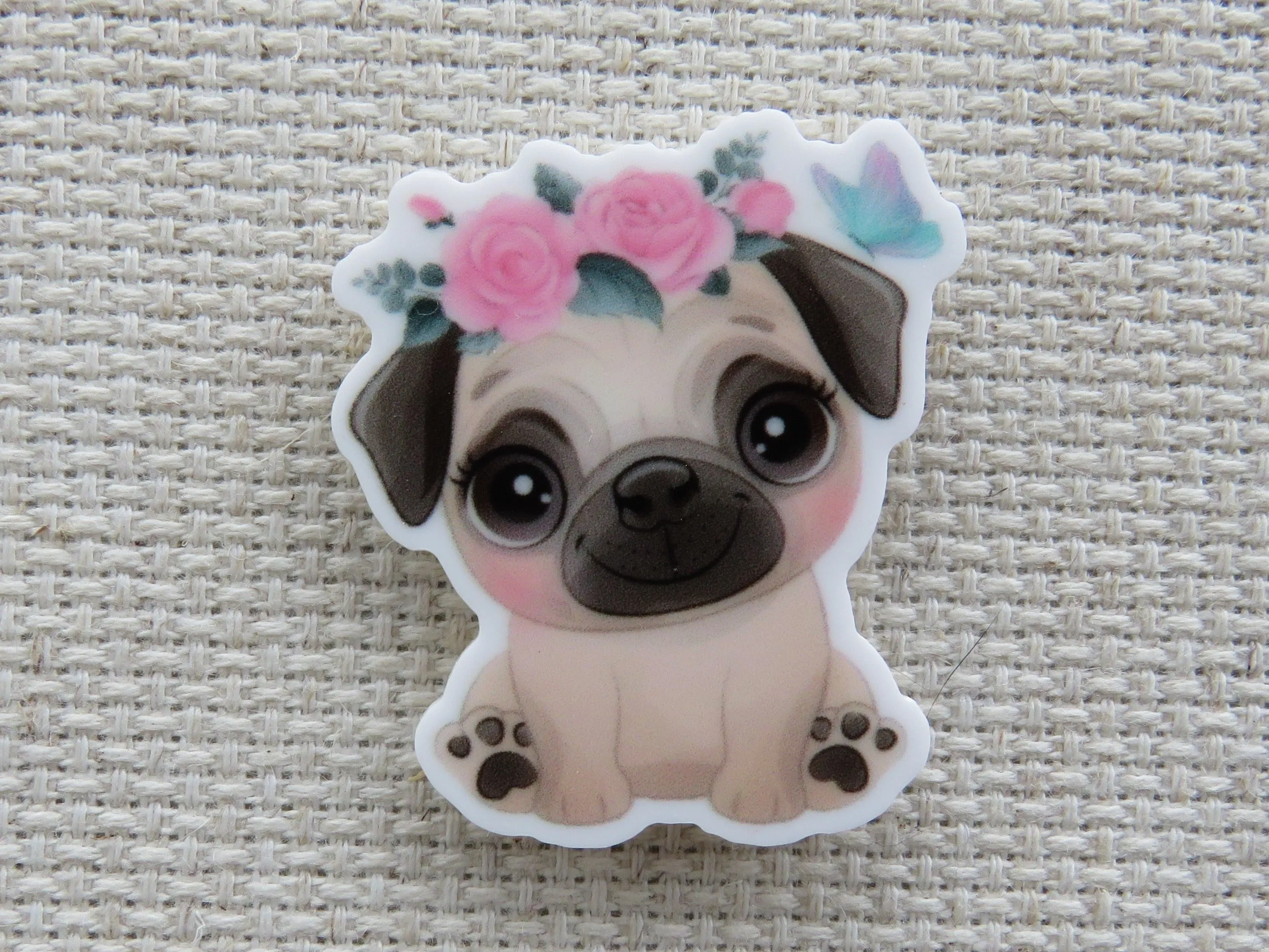 Cute Puppy Dog Needle Minder, Cover Minder, Magnet