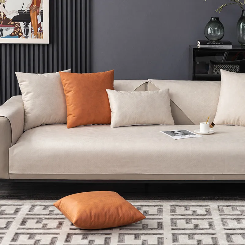 Dalia Leather Waterproof Couch Cover