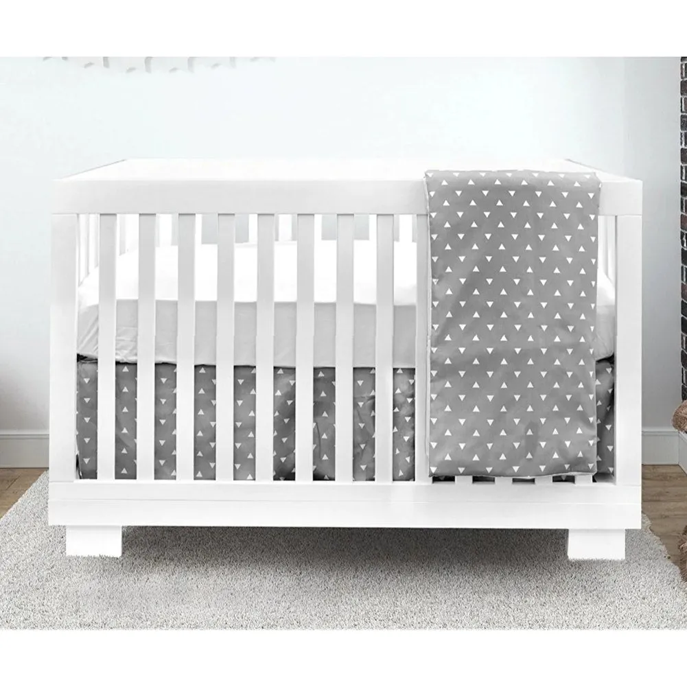 Dear-Born Baby Chelsea 4-in-1 Convertible Crib and Mattress Bundle - White