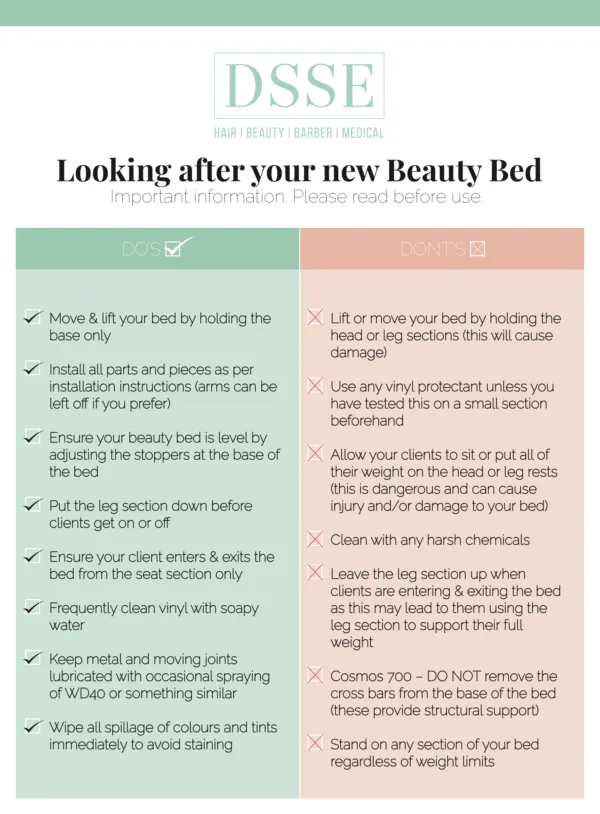 Decima Beauty Bed – Black