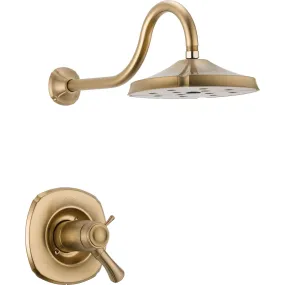 Delta Addison Dual Control Chrome Modern Thermostatic Shower with Valve D819V