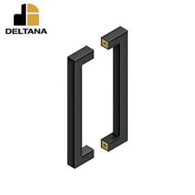 Deltana - 12" Contemporary Pull - Back-to-Back - 1-3/8 - 1-7/8" Door Thickness - Optional Finish