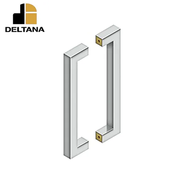 Deltana - 12" Contemporary Pull - Back-to-Back - 1-3/8 - 1-7/8" Door Thickness - Optional Finish