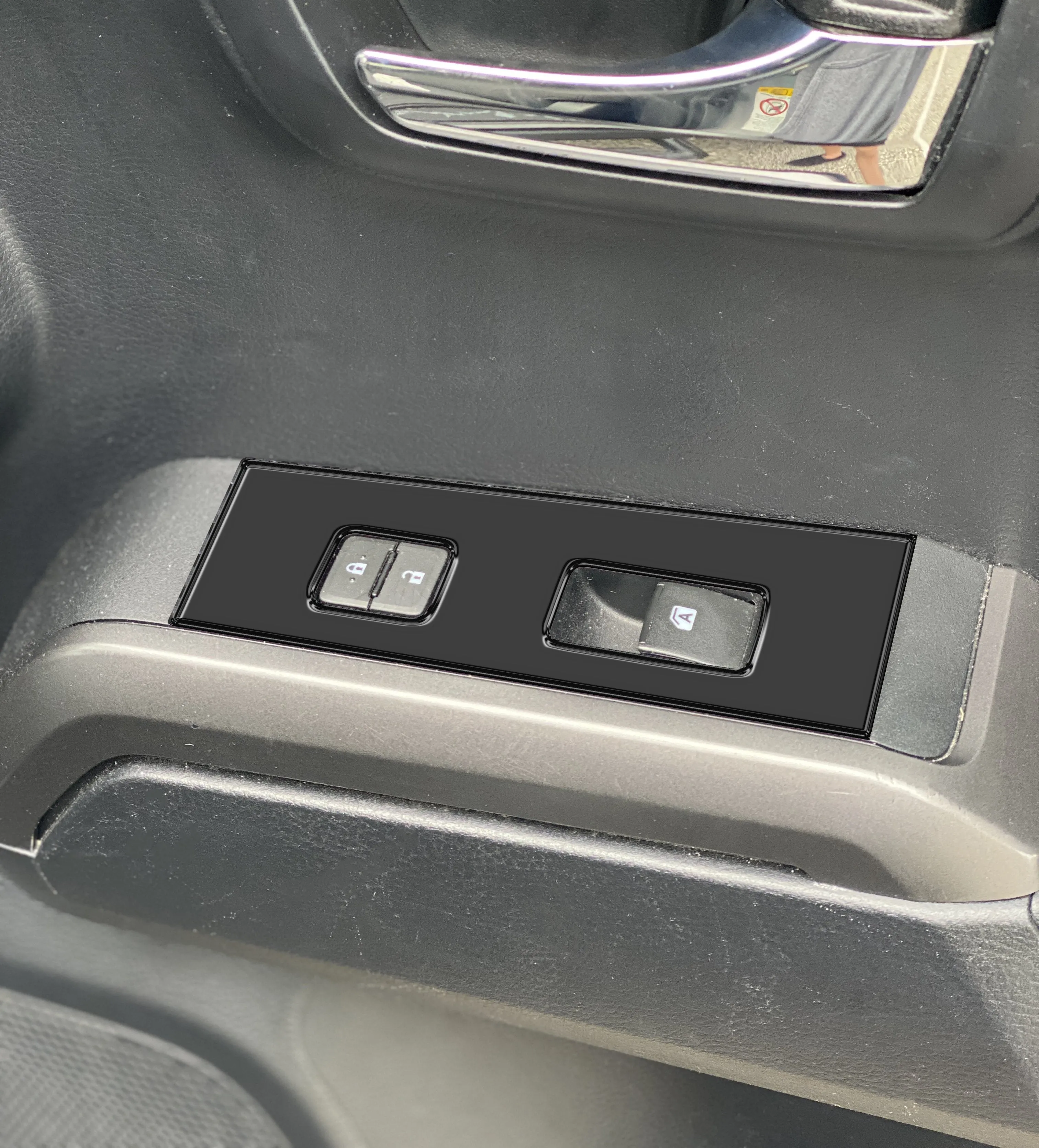 Door Switch Panel Accent Trim Overlays Fits 2016-2023 Toyota Tacoma