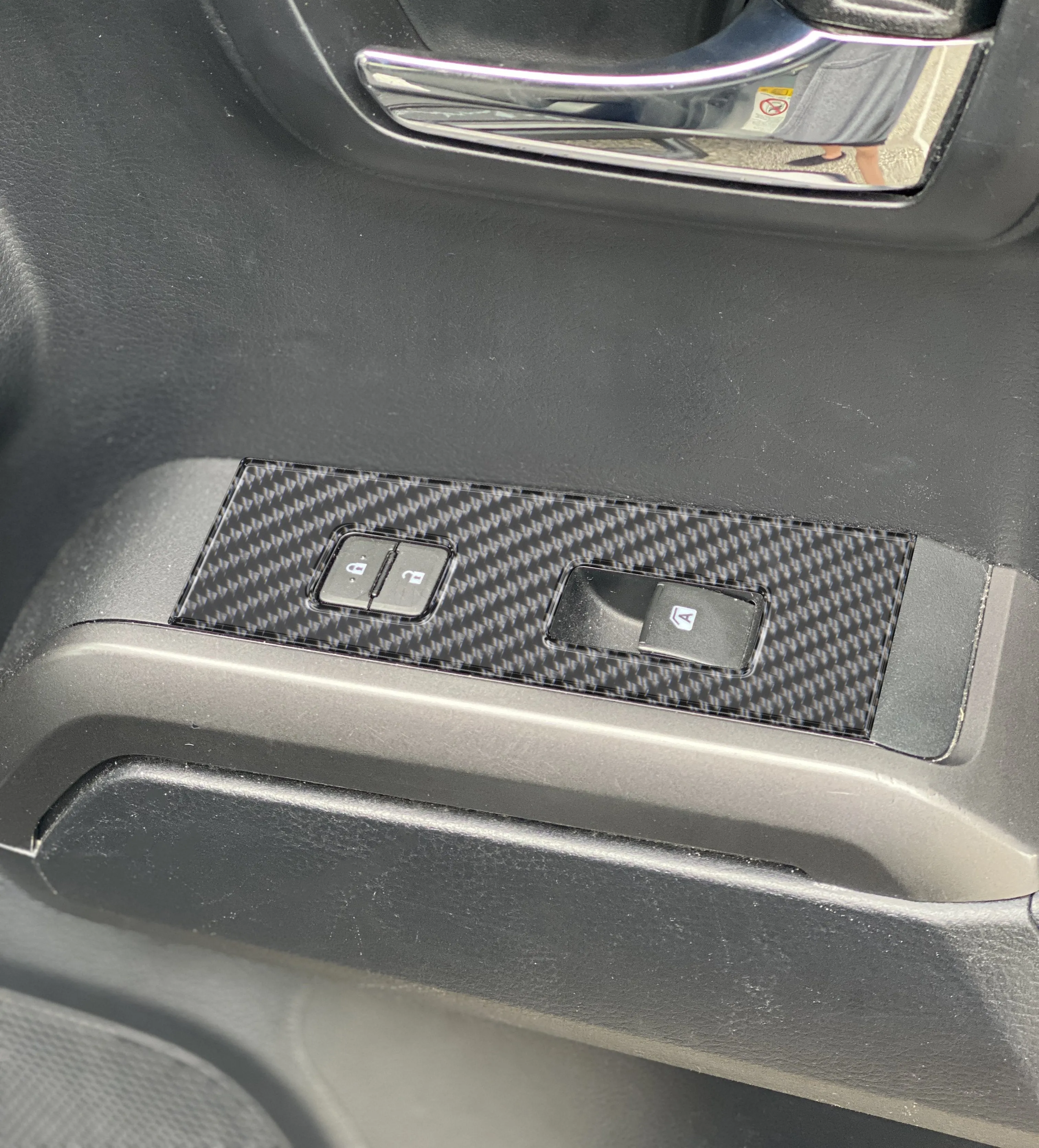 Door Switch Panel Accent Trim Overlays Fits 2016-2023 Toyota Tacoma