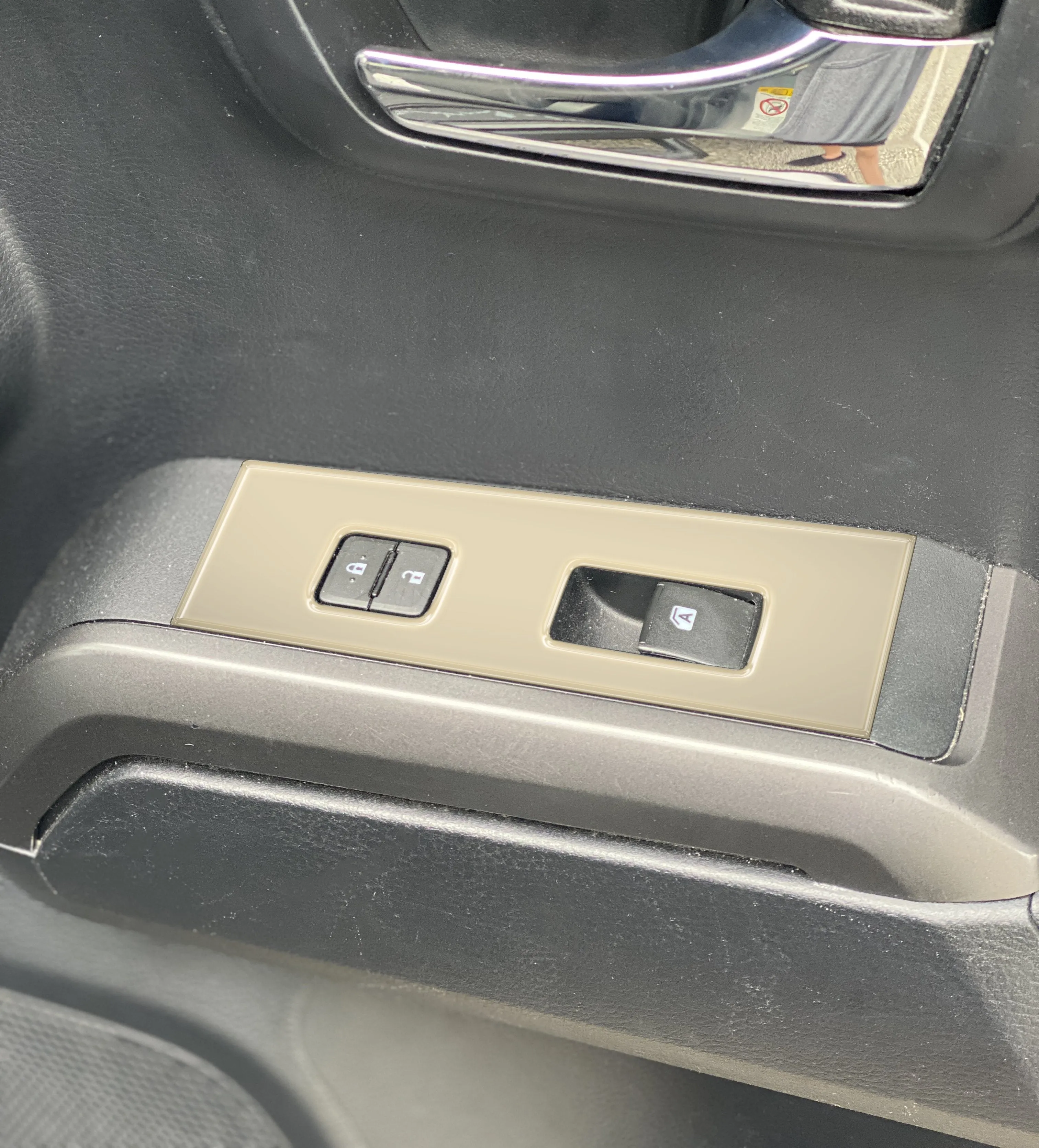 Door Switch Panel Accent Trim Overlays Fits 2016-2023 Toyota Tacoma