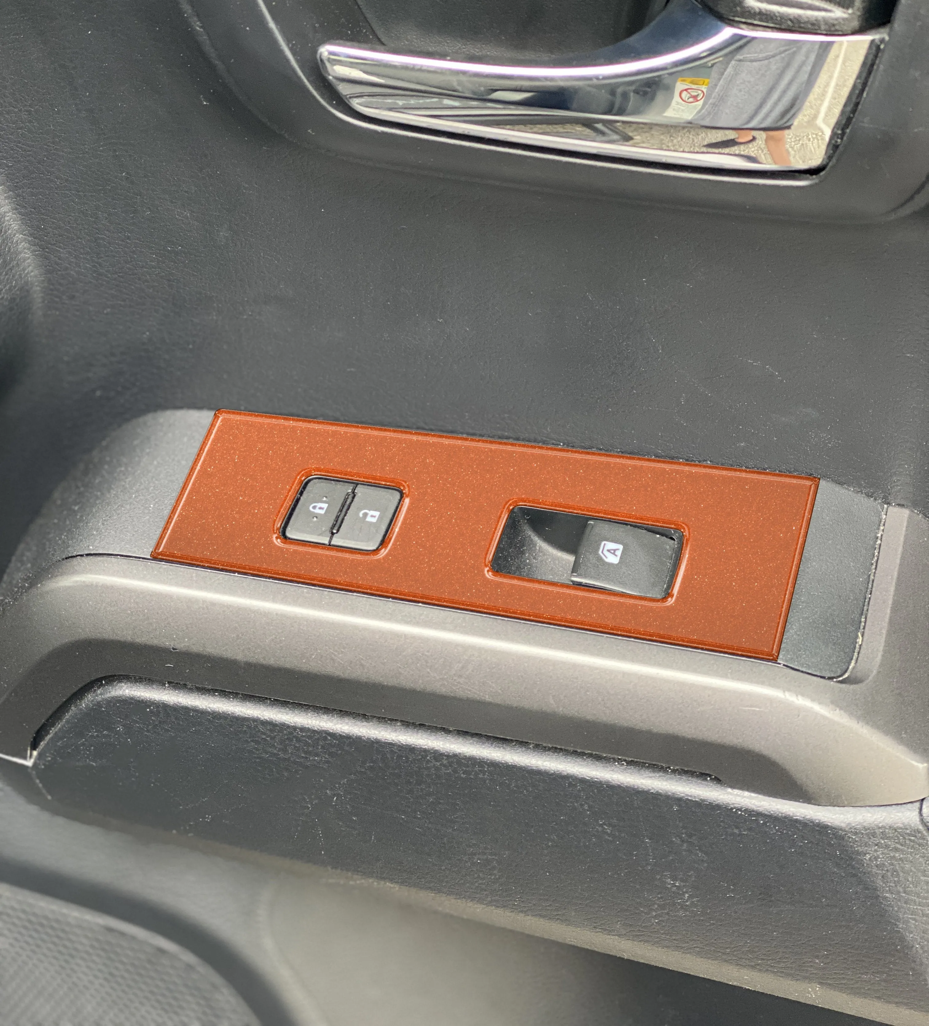Door Switch Panel Accent Trim Overlays Fits 2016-2023 Toyota Tacoma