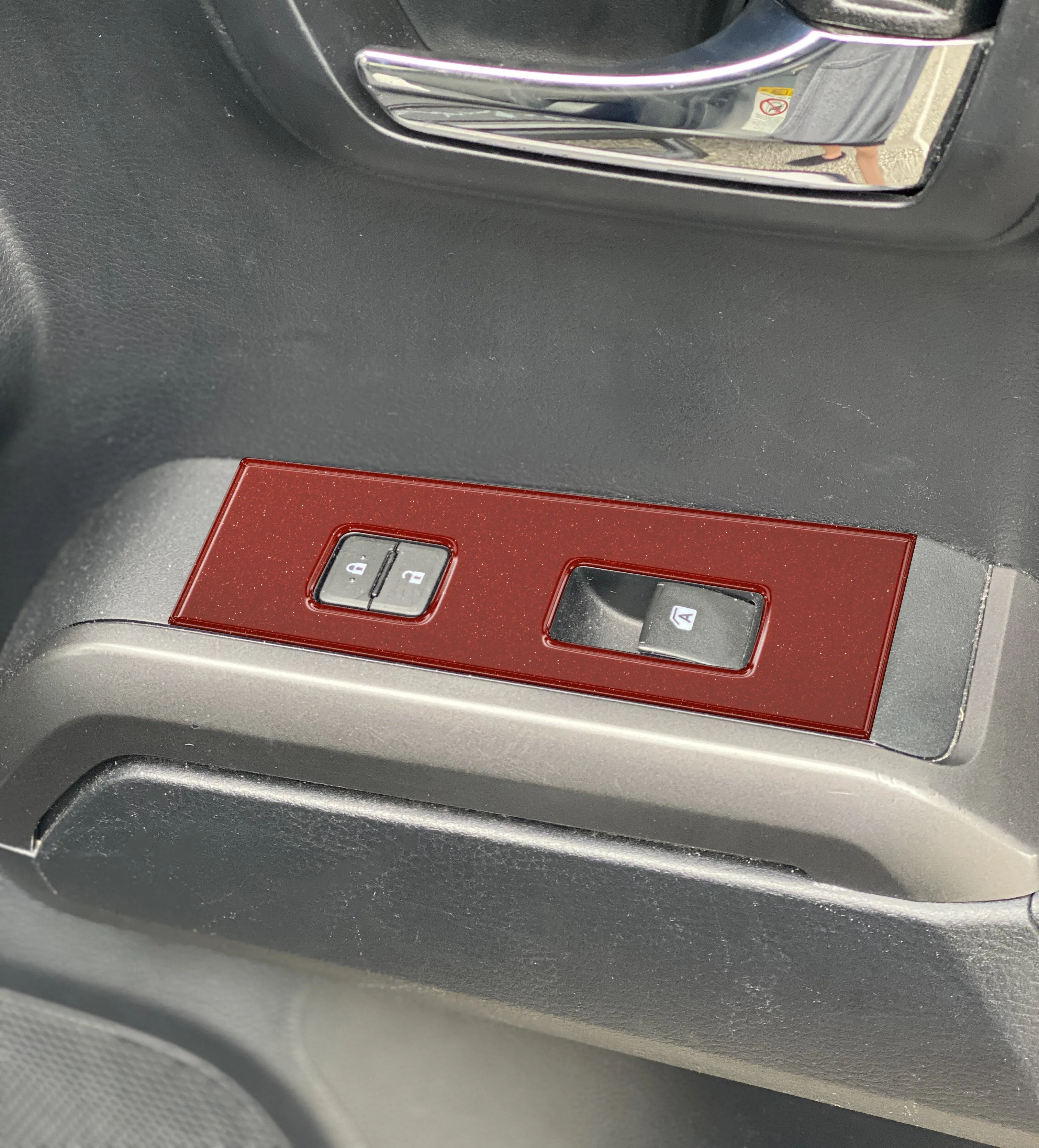 Door Switch Panel Accent Trim Overlays Fits 2016-2023 Toyota Tacoma