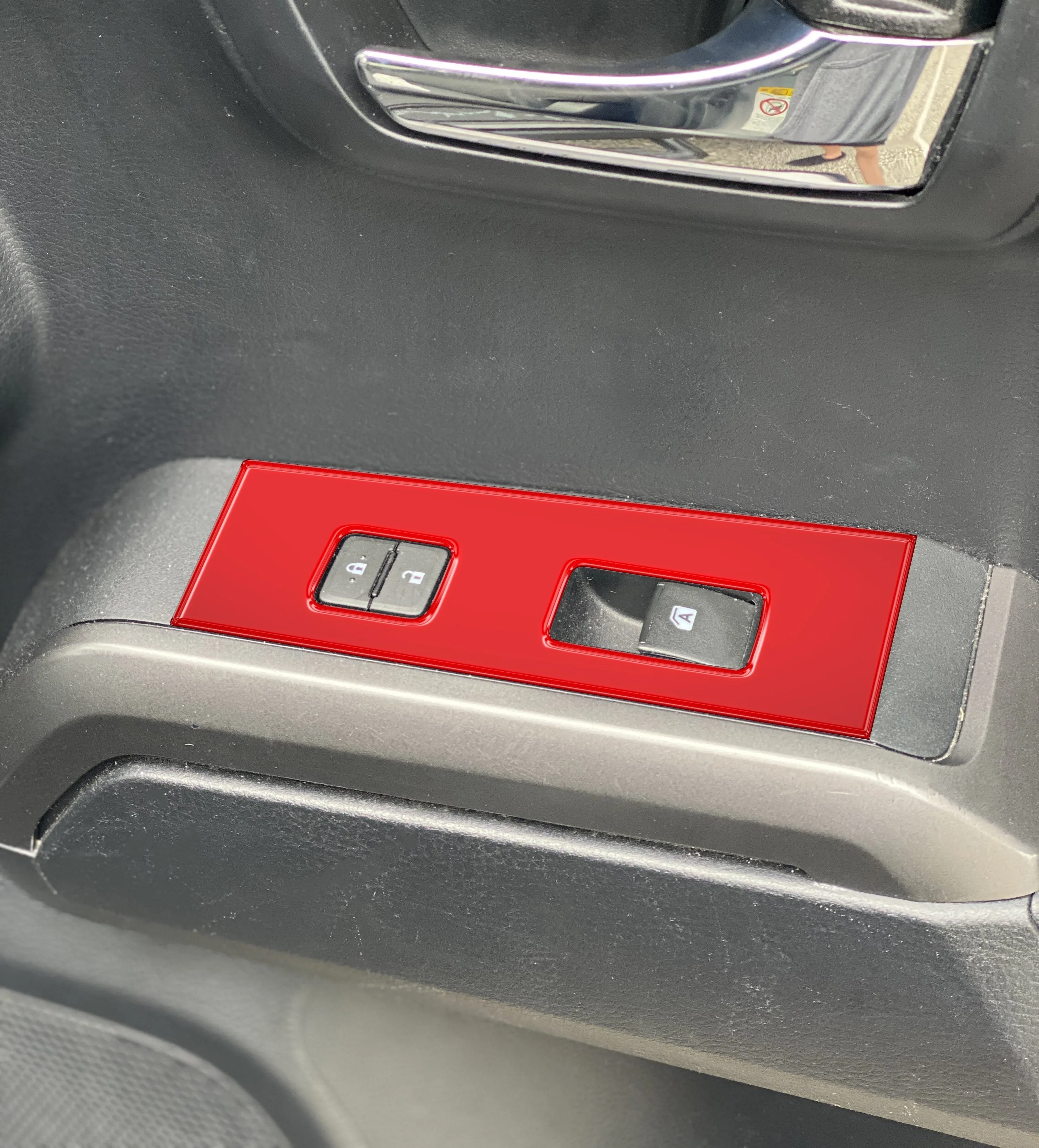 Door Switch Panel Accent Trim Overlays Fits 2016-2023 Toyota Tacoma