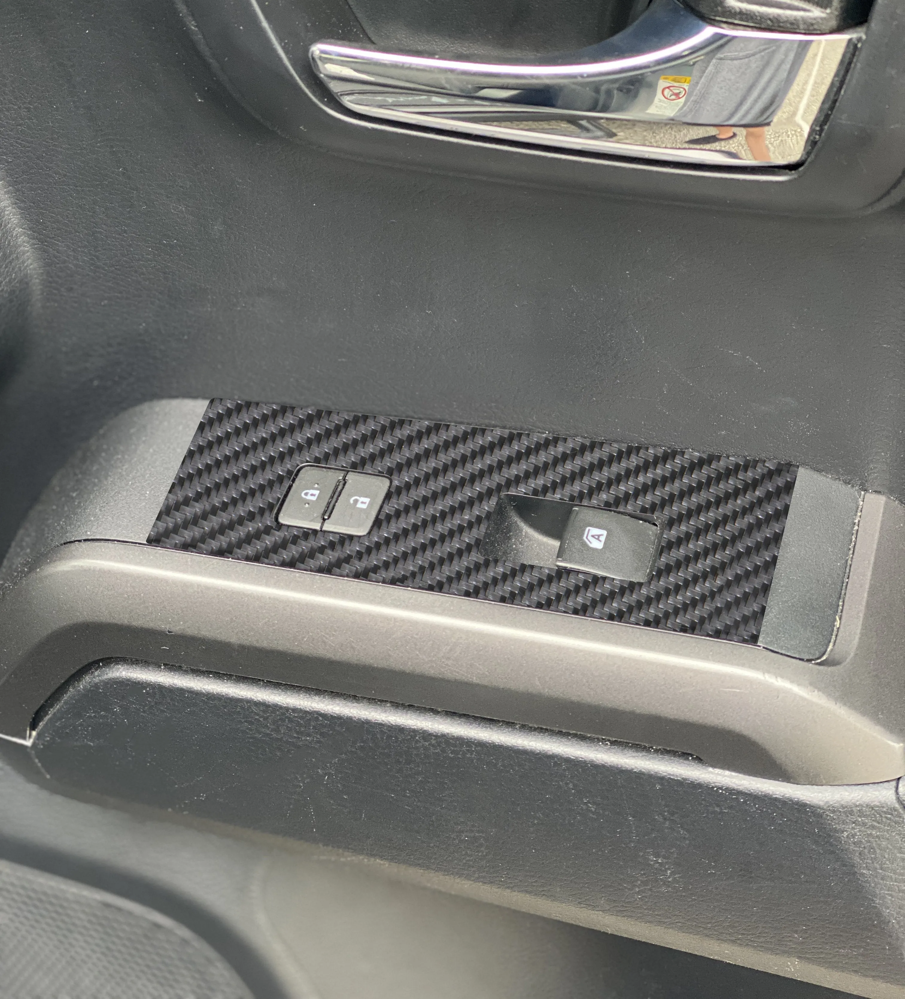 Door Switch Panel Accent Trim Overlays Fits 2016-2023 Toyota Tacoma