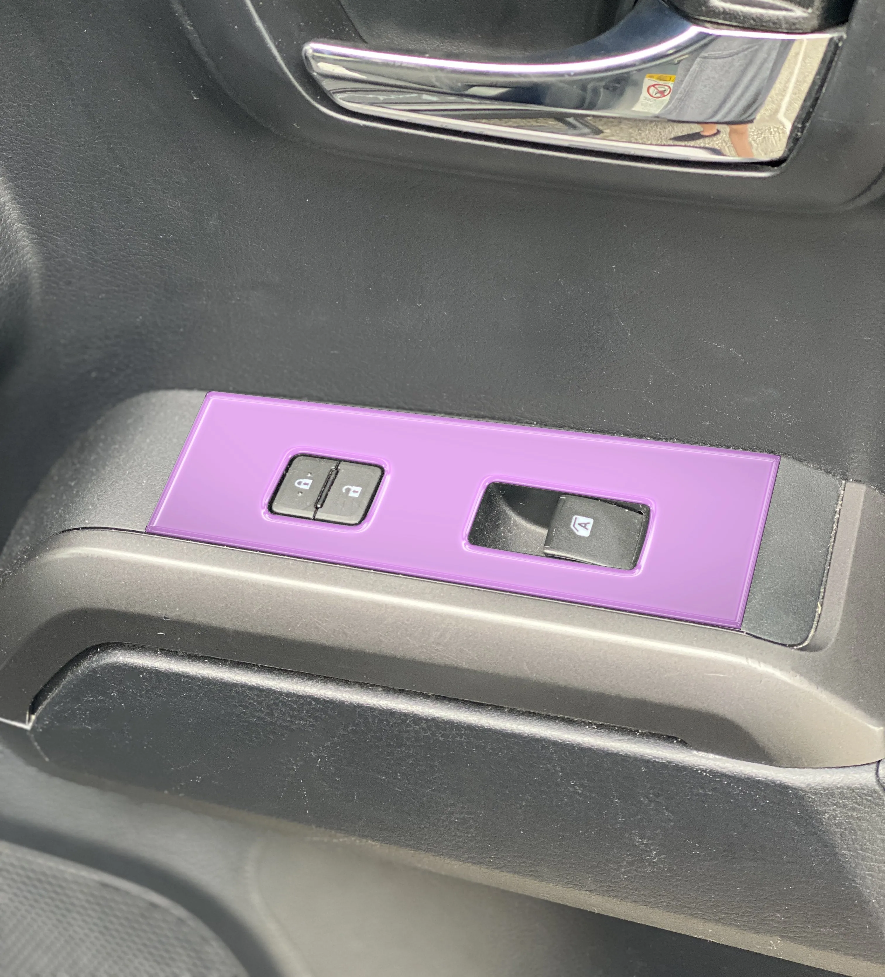 Door Switch Panel Accent Trim Overlays Fits 2016-2023 Toyota Tacoma