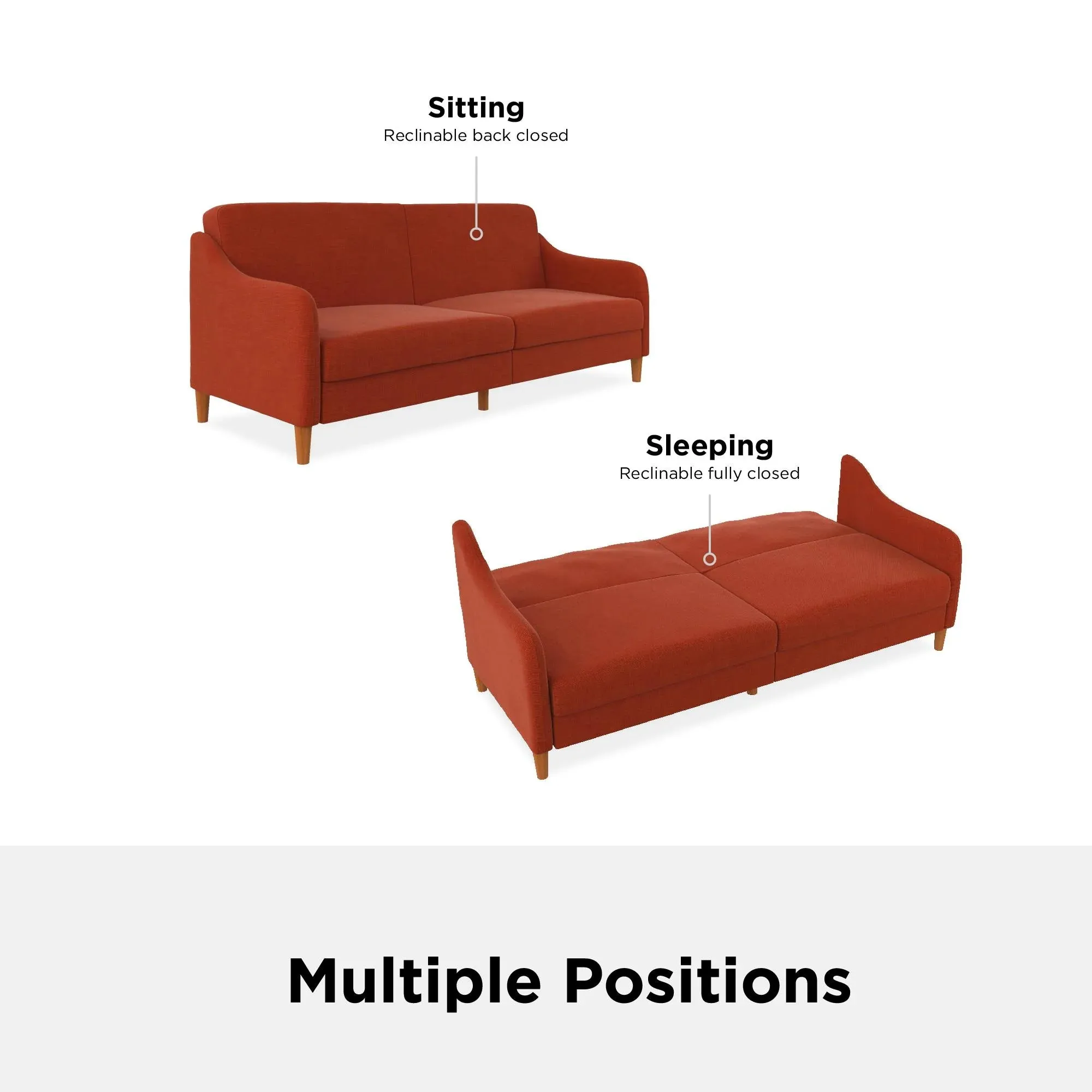 Dorel Home Jasper Sprung Sofa Bed