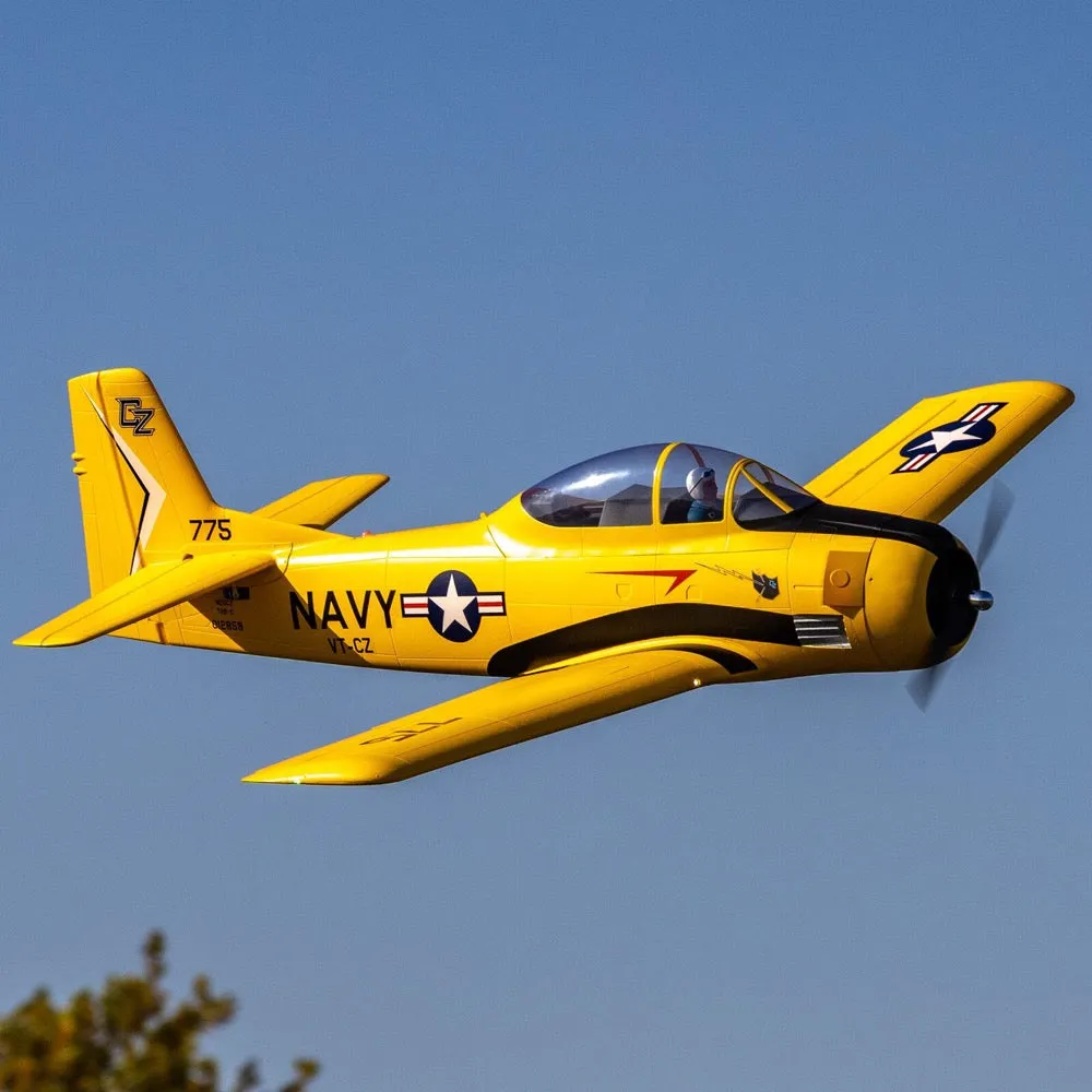 E-Flite Carbon Z T-28 Trojan 2.0m with SAFE and AS3X (BNF Basic) EFL013550