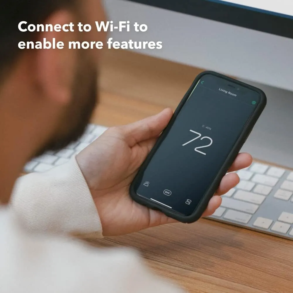 ecobee New Smart Thermostat Enhanced - Programmable Wifi Thermostat - Works with Siri, Alexa, Google Assistant - Energy Star Certified - Smart Home  (Refurbished)