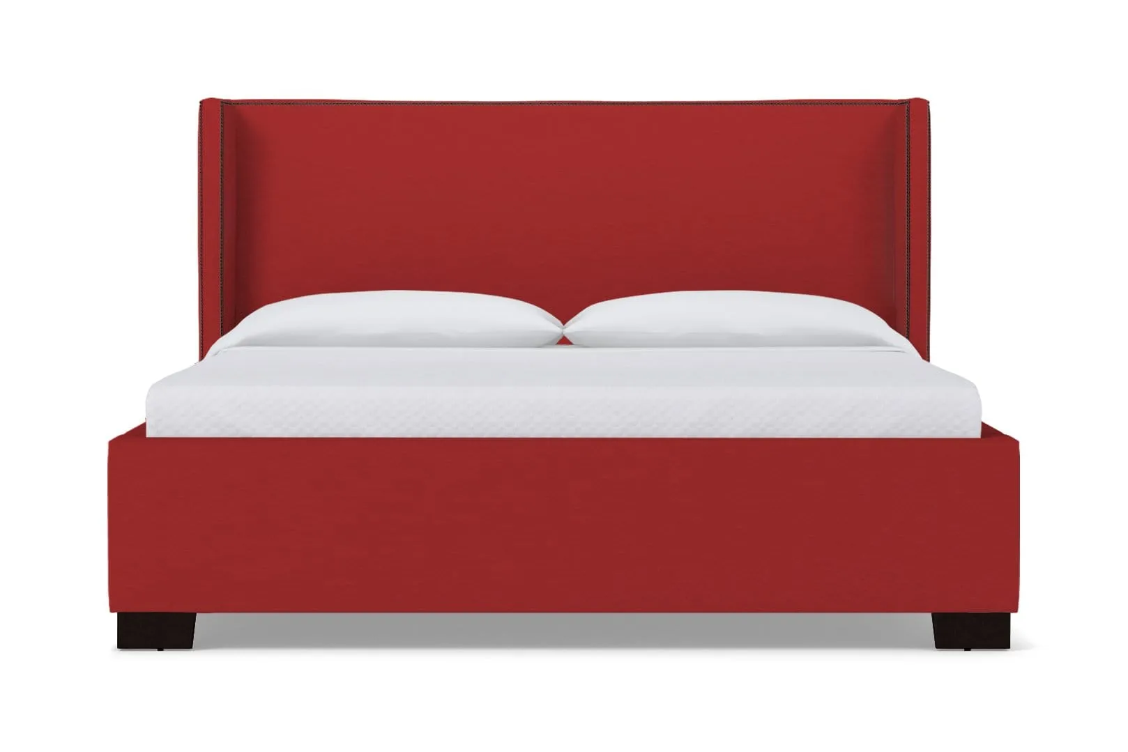 Everett Upholstered Bed :: Leg Finish: Espresso / Size: California King
