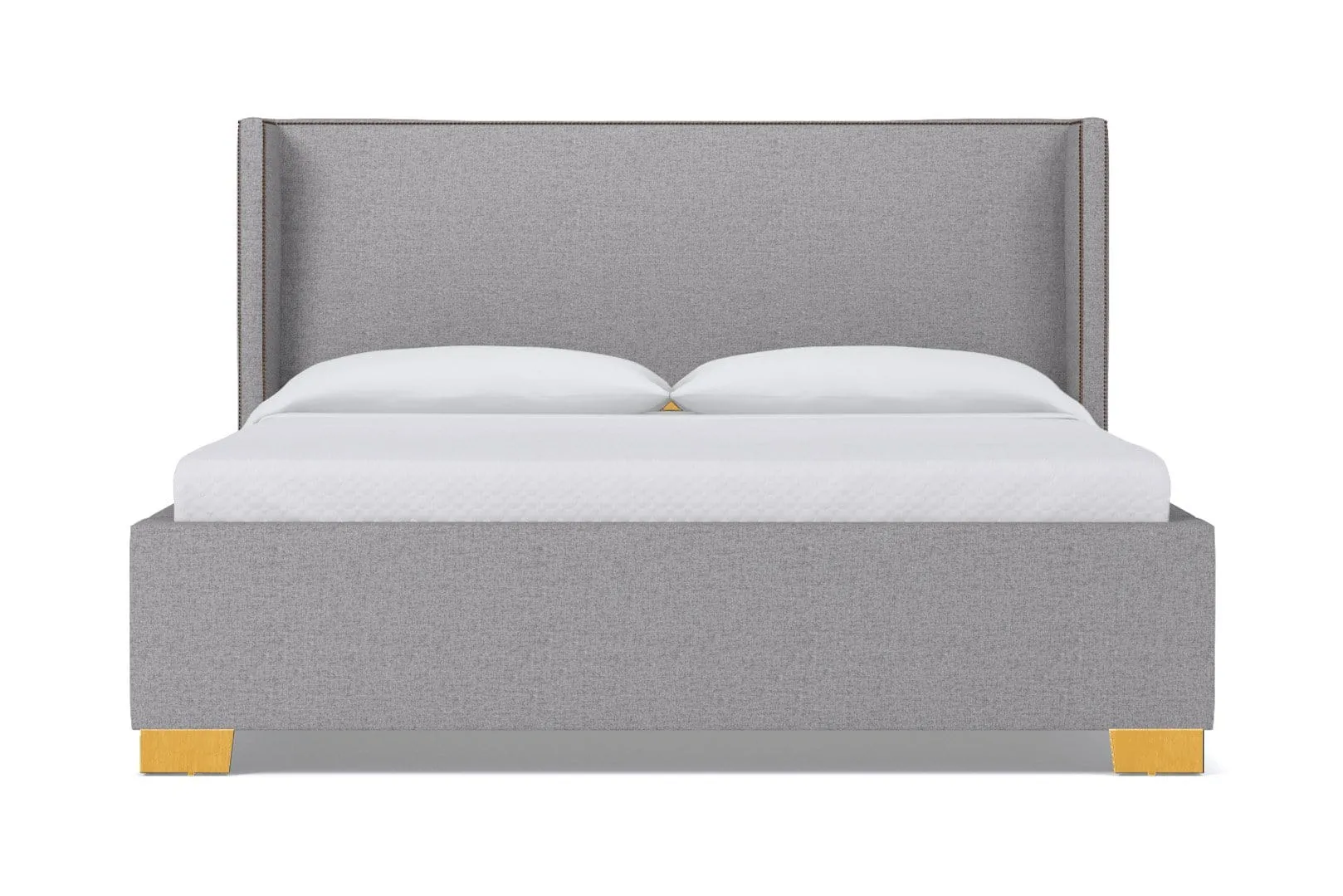 Everett Upholstered Bed :: Leg Finish: Natural / Size: California King