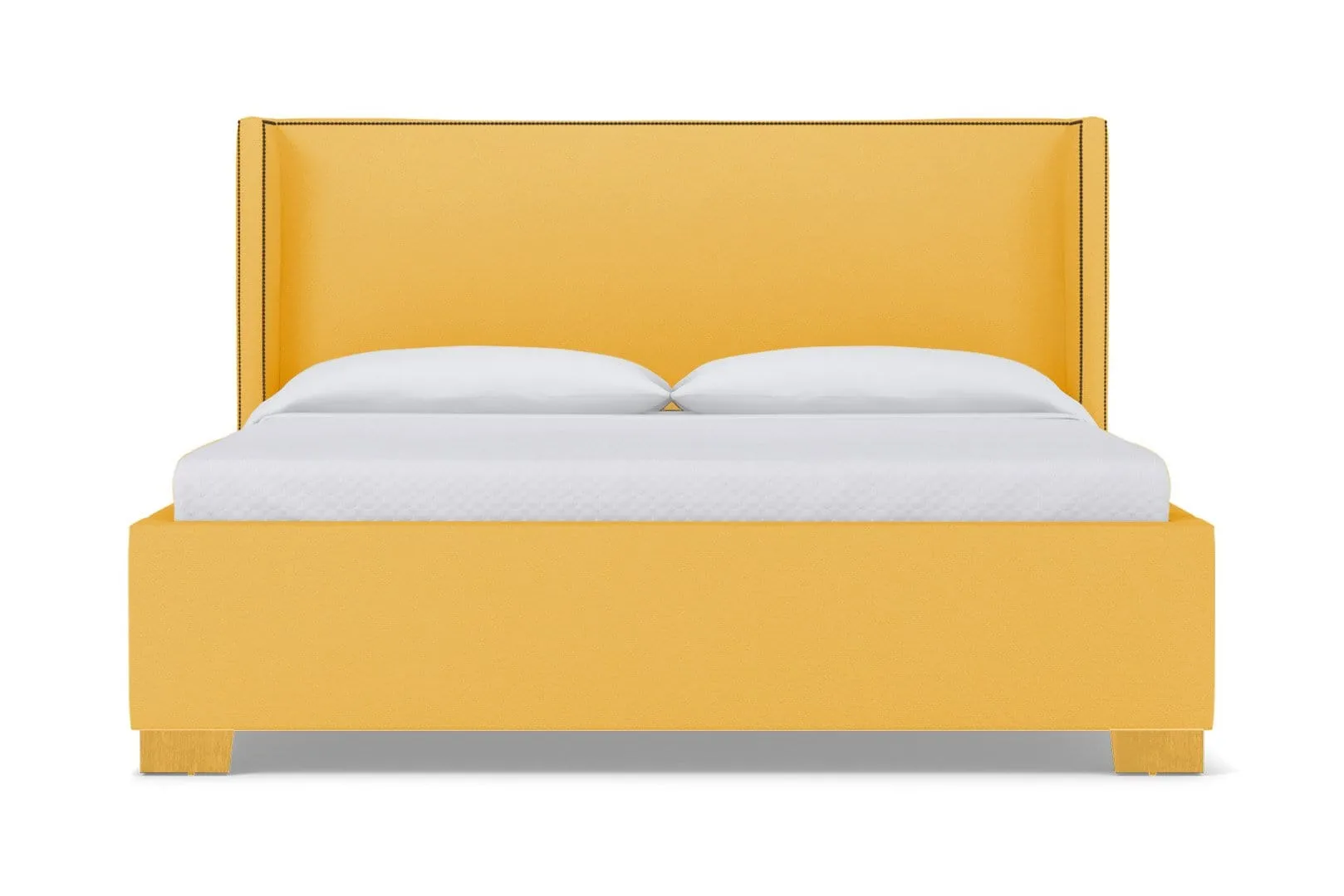 Everett Upholstered Bed :: Leg Finish: Natural / Size: California King