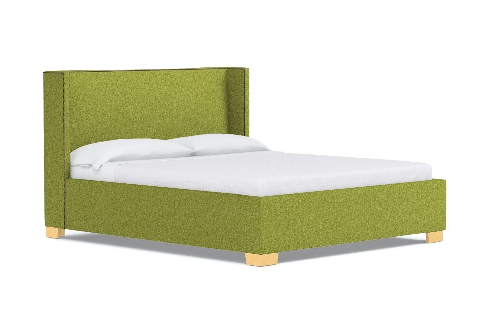 Everett Upholstered Bed :: Leg Finish: Natural / Size: California King