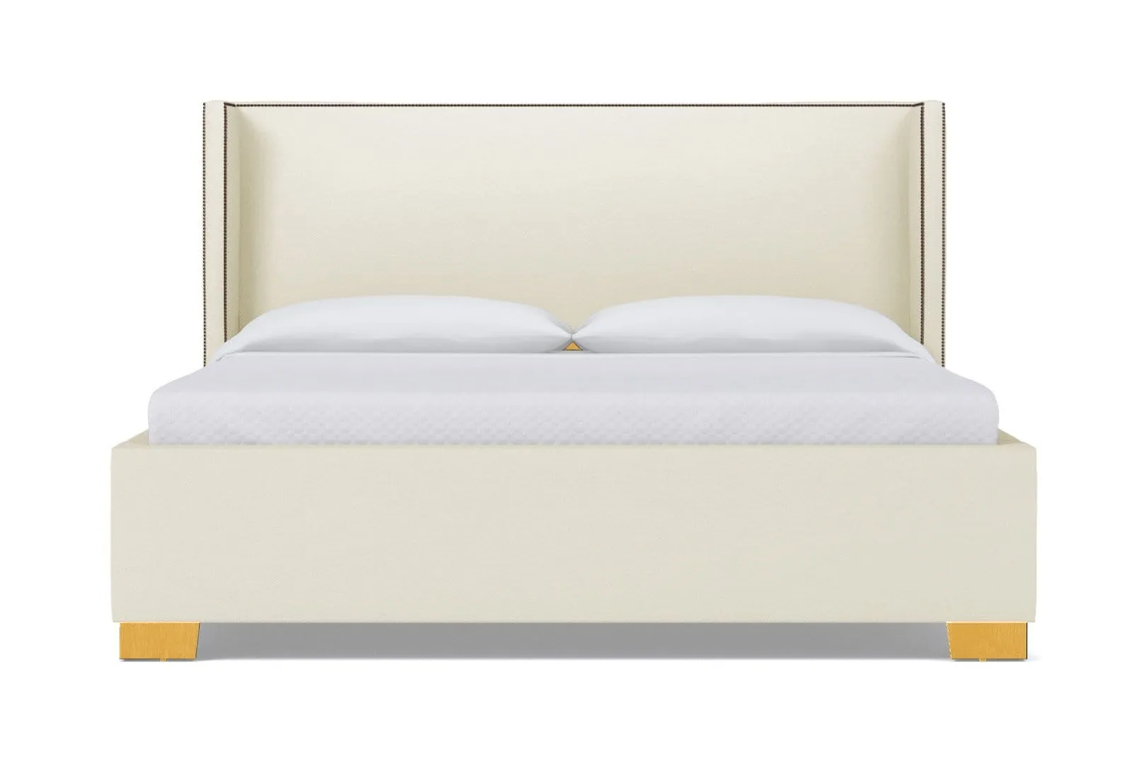 Everett Upholstered Bed :: Leg Finish: Natural / Size: California King